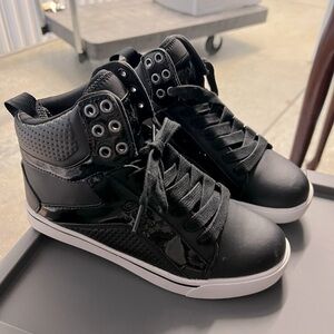 Black High-Top Sneakers